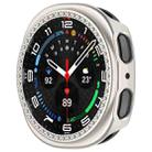For Samsung Galaxy Watch 8 40mm Single Row Diamond Half Coverage Hollow PC Watch Case(Frosted Starlight) - 2