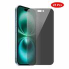 For iPhone 16 Plus JUNSUNMAY 25pcs Privacy Screen Protector Tempered Glass Film - 1