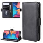Wallet Stand Leather Cell Phone Case for Galaxy A20E，with Wallet & Holder & Card Slots(Black) - 1