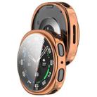 For Samsung Galaxy Watch 8 44mm All Coverage Electroplated TPU Watch Protective Case(Rose Gold) - 3