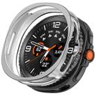 For Samsung Galaxy Watch 8 Classic / Ultra 2  Half Coverage Hollow TPU Watch Protective Case(Electroplated Silver) - 1