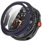 For Samsung Galaxy Watch 8 Classic / Ultra 2  Tempered Film Integrated PC Watch Case(Ink Blue) - 1
