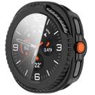 For Samsung Galaxy Watch 8 Classic / Ultra 2  Tempered Film Integrated PC Watch Case(Glossy Black) - 2