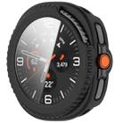 For Samsung Galaxy Watch 8 Classic / Ultra 2  Tempered Film Integrated PC Watch Case(Frosted Black) - 2