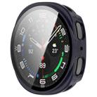 For Samsung Galaxy Watch 8 44mm Tempered Film Integrated PC Watch Case(Ink Blue) - 2
