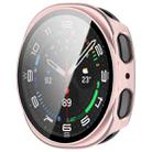 For Samsung Galaxy Watch 8 44mm Tempered Film Integrated PC Watch Case(Frosted Pink) - 2
