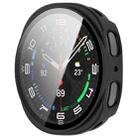 For Samsung Galaxy Watch 8 44mm Tempered Film Integrated PC Watch Case(Frosted Black) - 2