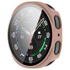 For Samsung Galaxy Watch 8 40mm Tempered Film Integrated PC Watch Case(Cherry Pink) - 2