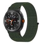 For Samsung Galaxy Watch 8 40 / 44mm Nylon Hook and Loop Fastener Watch Band(Army Green) - 1
