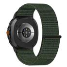 For Samsung Galaxy Watch 8 40 / 44mm Nylon Hook and Loop Fastener Watch Band(Army Green) - 2