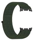 For Samsung Galaxy Watch 8 40 / 44mm Nylon Hook and Loop Fastener Watch Band(Army Green) - 3