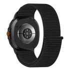 For Samsung Galaxy Watch 8 40 / 44mm Nylon Hook and Loop Fastener Watch Band(Black) - 2