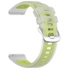 22mm Jelly Silicone Watch Band(Lime) - 3