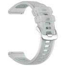 22mm Jelly Silicone Watch Band(White) - 3