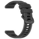 22mm Jelly Silicone Watch Band(Black) - 3