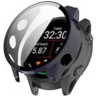 For Garmin Forerunner 570 42mm Tempered Film Integrated PC Watch Case(Ink Blue) - 1