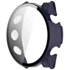 For Garmin Forerunner 570 42mm Tempered Film Integrated PC Watch Case(Ink Blue) - 3