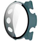 For Garmin Forerunner 570 42mm Tempered Film Integrated PC Watch Case(Green) - 3