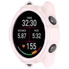For Garmin Forerunner 570 42mm Hollow Armor Half Coverage TPU Watch Protective Case(Light Pink) - 2