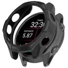For Garmin Forerunner 970 Hollow Armor Half Coverage TPU Watch Protective Case(Black) - 1