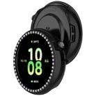 For Honor Watch Fit Single Row Diamond Half Coverage Hollow TPU Watch Case(Black) - 3