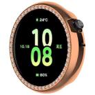 For Honor Watch Fit Single Row Diamond Half Coverage Hollow TPU Watch Case(Rose Gold) - 2