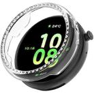 For Honor Watch Fit Single Row Diamond Half Coverage Hollow TPU Watch Case(Transparent) - 1