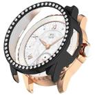 For Honor ROSSINI 2e Single Row Diamond Half Coverage Hollow TPU Watch Case(Black) - 1
