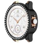 For Honor ROSSINI 2e Single Row Diamond Half Coverage Hollow TPU Watch Case(Black) - 2