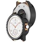 For Honor ROSSINI 2e Single Row Diamond Half Coverage Hollow TPU Watch Case(Black) - 3