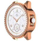 For Honor ROSSINI 2e Single Row Diamond Half Coverage Hollow TPU Watch Case(Rose Gold) - 2