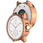 For Honor ROSSINI 2e Single Row Diamond Half Coverage Hollow TPU Watch Case(Rose Gold) - 3