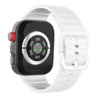 For Huawei Watch Fit 4 Pro / Fit 4 / Fit 3 Wave Texture Solid Color Silicone Watch Band(White) - 2