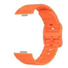 For Huawei Watch Fit 4 Pro / Fit 4 / Fit 3 Wave Texture Solid Color Silicone Watch Band(Orange) - 3