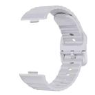 For Huawei Watch Fit 4 Pro / Fit 4 / Fit 3 Wave Texture Solid Color Silicone Watch Band(Light Gray) - 3