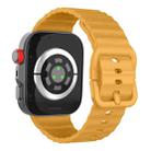 For Huawei Watch Fit 4 Pro / Fit 4 / Fit 3 Wave Texture Solid Color Silicone Watch Band(Yellow) - 2
