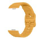 For Huawei Watch Fit 4 Pro / Fit 4 / Fit 3 Wave Texture Solid Color Silicone Watch Band(Yellow) - 3