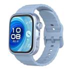 For Huawei Watch Fit 4 Pro / Fit 4 / Fit 3 Wave Texture Solid Color Silicone Watch Band(Light Blue) - 1