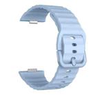 For Huawei Watch Fit 4 Pro / Fit 4 / Fit 3 Wave Texture Solid Color Silicone Watch Band(Light Blue) - 3
