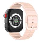 For Huawei Watch Fit 4 Pro / Fit 4 / Fit 3 Wave Texture Solid Color Silicone Watch Band(Pink) - 2