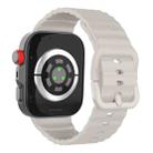 For Huawei Watch Fit 4 Pro / Fit 4 / Fit 3 Wave Texture Solid Color Silicone Watch Band(Starlight) - 2