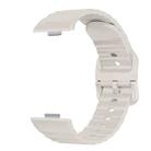 For Huawei Watch Fit 4 Pro / Fit 4 / Fit 3 Wave Texture Solid Color Silicone Watch Band(Starlight) - 3