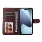 For iPhone 17 Pro Max ENKAY Card Wallet Calf Texture Leather Phone Case with Thickened Glue No White Edge Film(Black) - 3