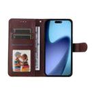 For iPhone 17 Air ENKAY Card Wallet Calf Texture Leather Phone Case with Thickened Glue No White Edge Film(Red) - 3