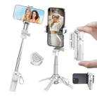 Jmary MT-18 Extendable Phone Holder Wireless Control Mini Phone Selfie Stick Tripod(White) - 1