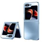 For Samsung Galaxy Z Flip6 5G AG Frosted Folding Shockproof Phone Case(Light Blue) - 1