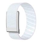For WHOOP 5.0 Regular Elastic Force Decorative Design Nylon Watch Band(White) - 3
