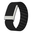 For WHOOP 5.0 Regular Elastic Force Decorative Design Nylon Watch Band(Black) - 1