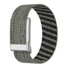For WHOOP 5.0 Electrocardiogram Elastic Force Decorative Design Nylon Watch Band(Gray Green) - 3