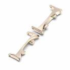 For Honor Watch Fit One Pair Metal Head Watch Band Connector(Starlight) - 2